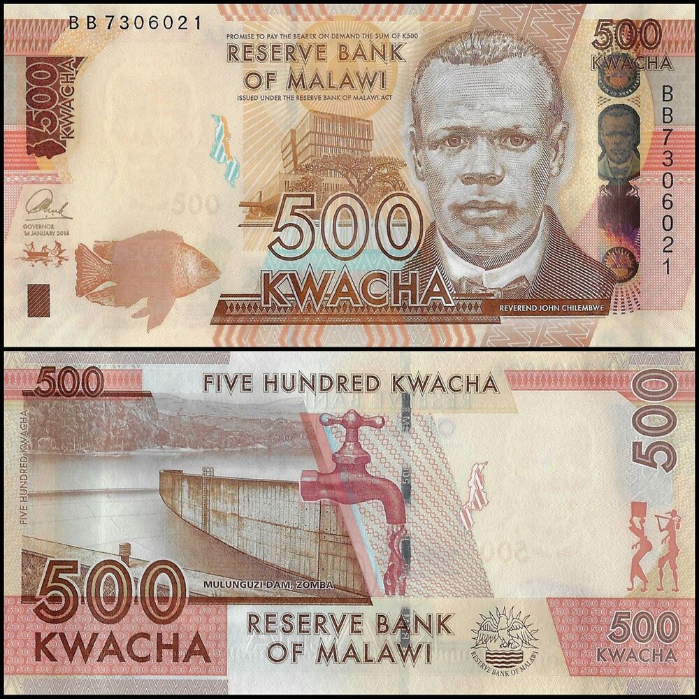 Malawi - 500 Kwacha 2014 - Pick- 66 / B161a - Set 10 PCS
