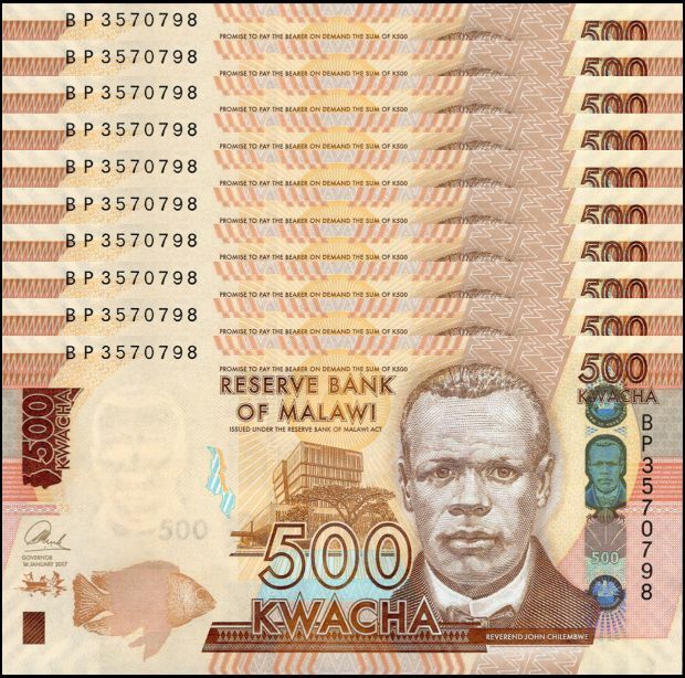 Malawi - 500 Kwacha 2017 - Pick- 66b / B161b - Set 10 PCS
