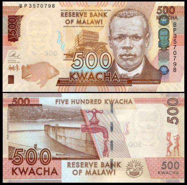Malawi - 500 Kwacha 2017 - Pick- 66b / B161b - Set 10 PCS