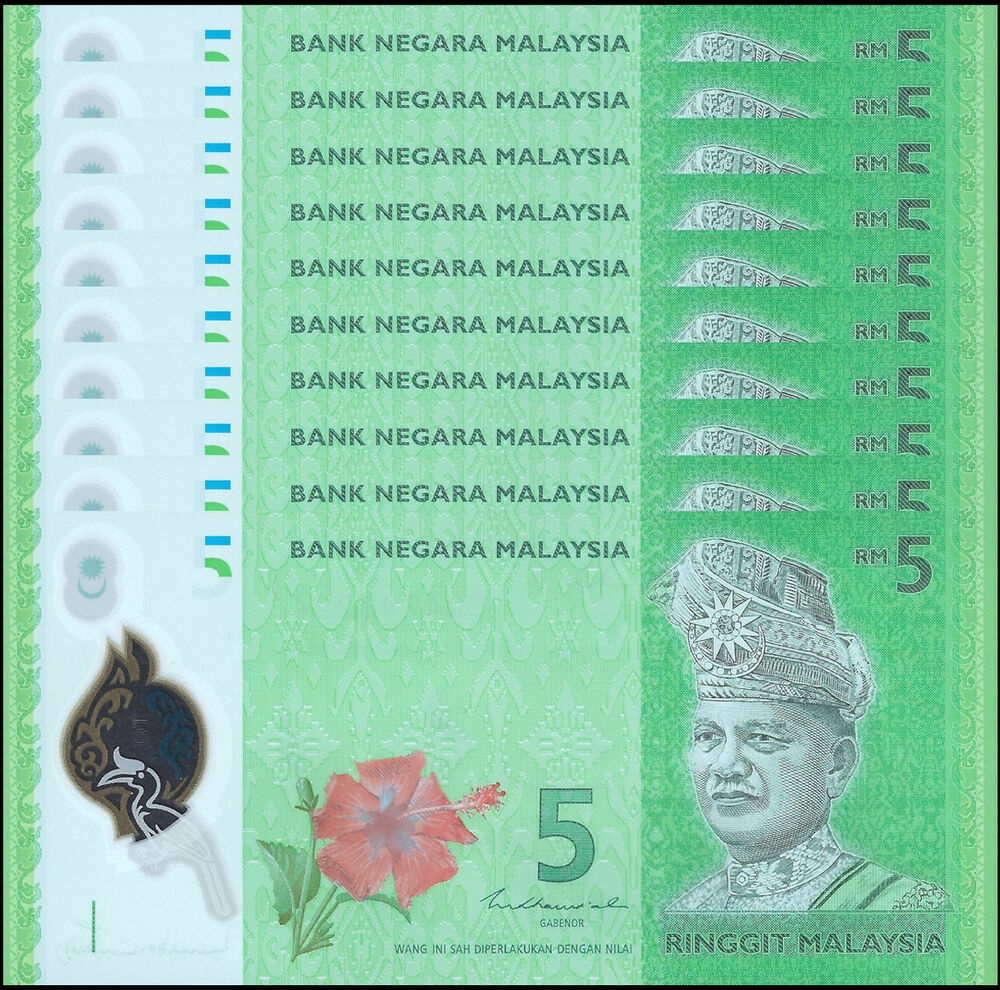 Malaysia - 5 Ringgit 2021 - Pick- 52c / B149c - Set 10 PCS