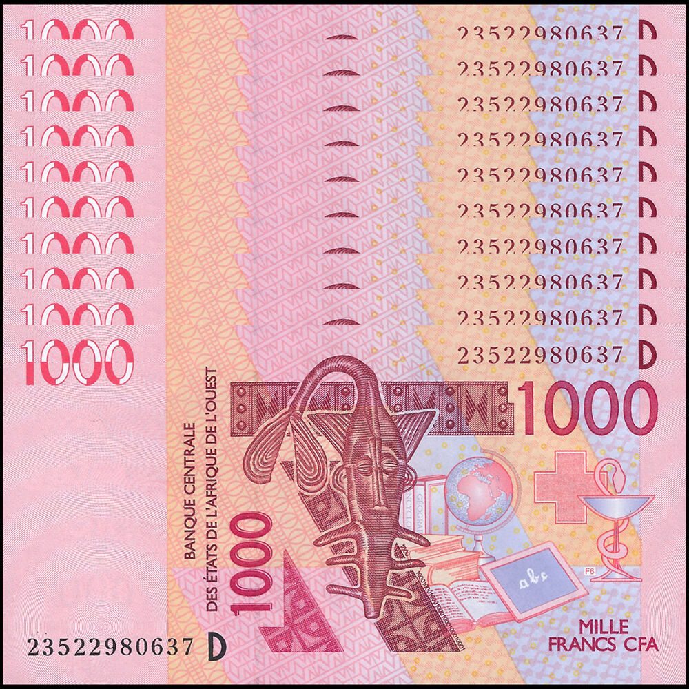 West African States - Mali - 1000 Francs 2023 - Pick- 415D / B121Dw - Set 10 PCS