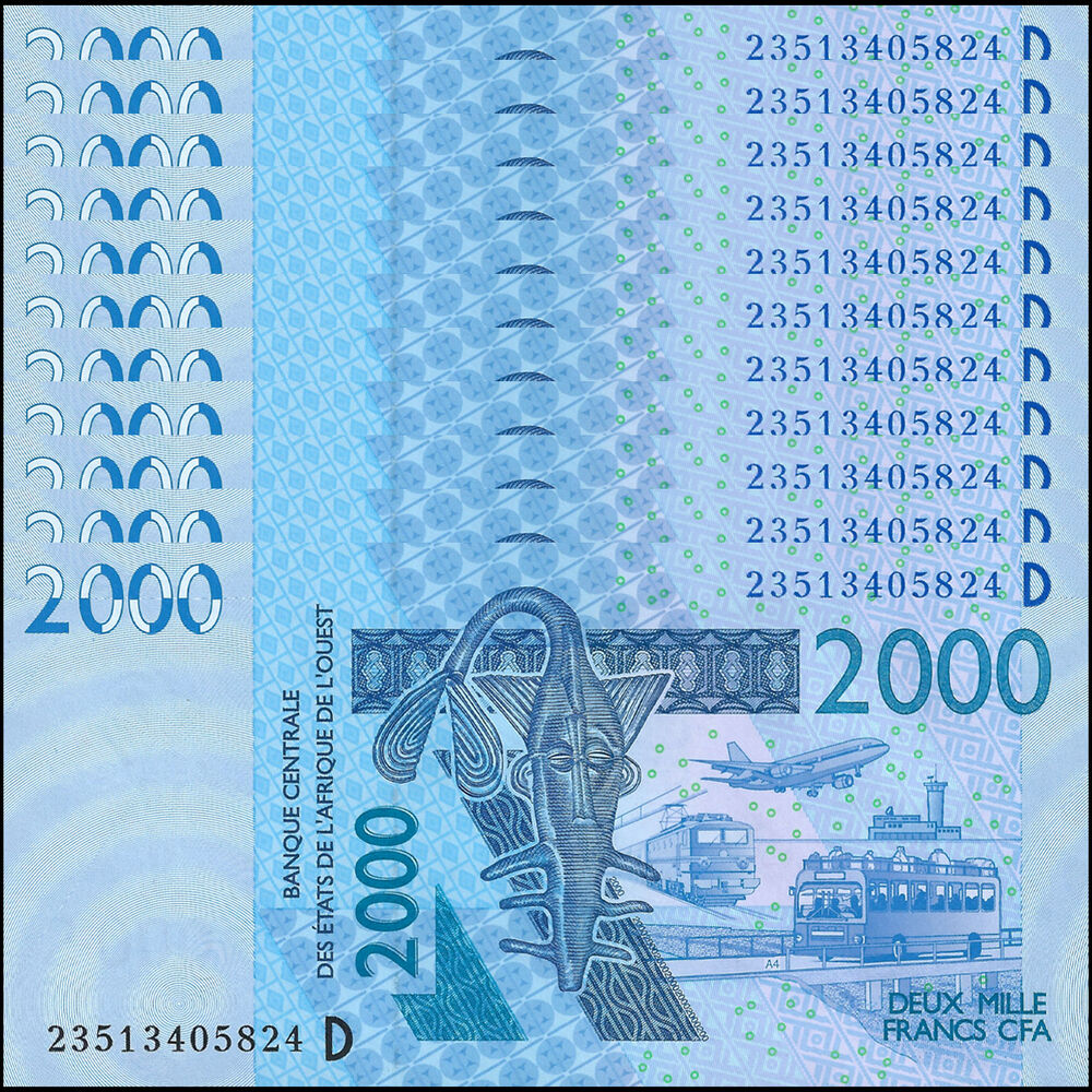 West African States - Mali - 2000 Francs 2023 - Pick- 416D / B122Dw - Set 10 PCS