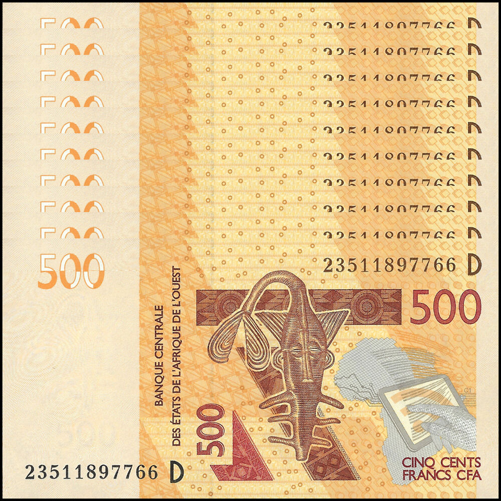 West African States - Mali - 500 Francs 2023 - Pick- 419D / B120Dl - Set 10 PCS