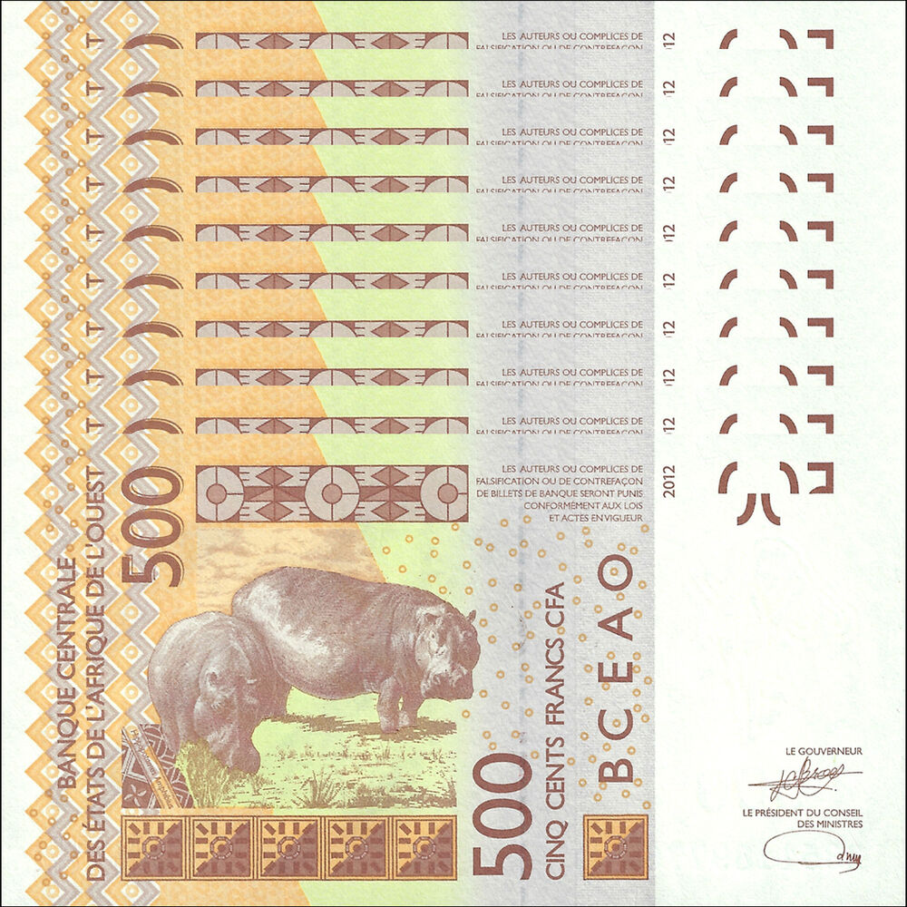 West African States - Mali - 500 Francs 2023 - Pick- 419D / B120Dl - Set 10 PCS