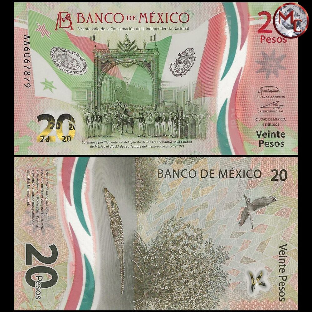Mexico - 20 Pesos 2021 - Pick- NEW / B726 - COMMEMORATIVE - Set 10 PCS
