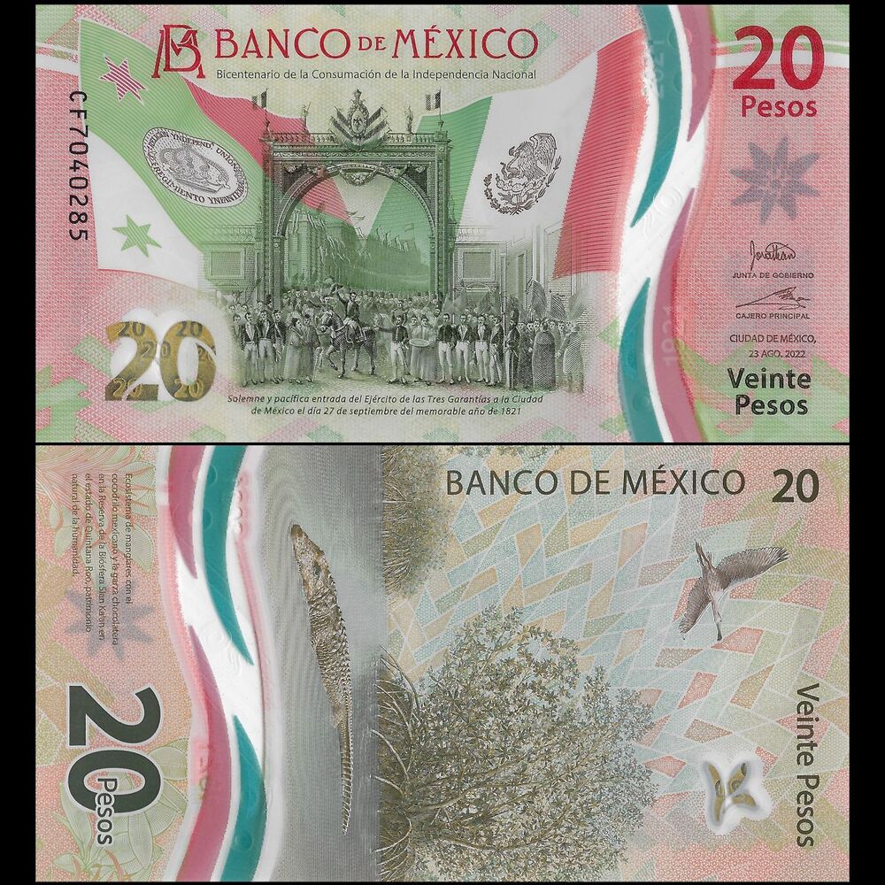 Mexico - 20 Pesos 2022 - Pick- NEW / B726g - COMMEMORATIVE - Set 10 PCS