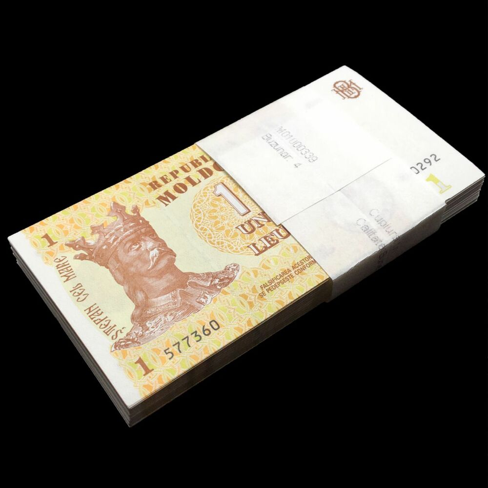 Moldavië - 1 Leu 2015 - Pick- 21 - Bundle 100 PCS