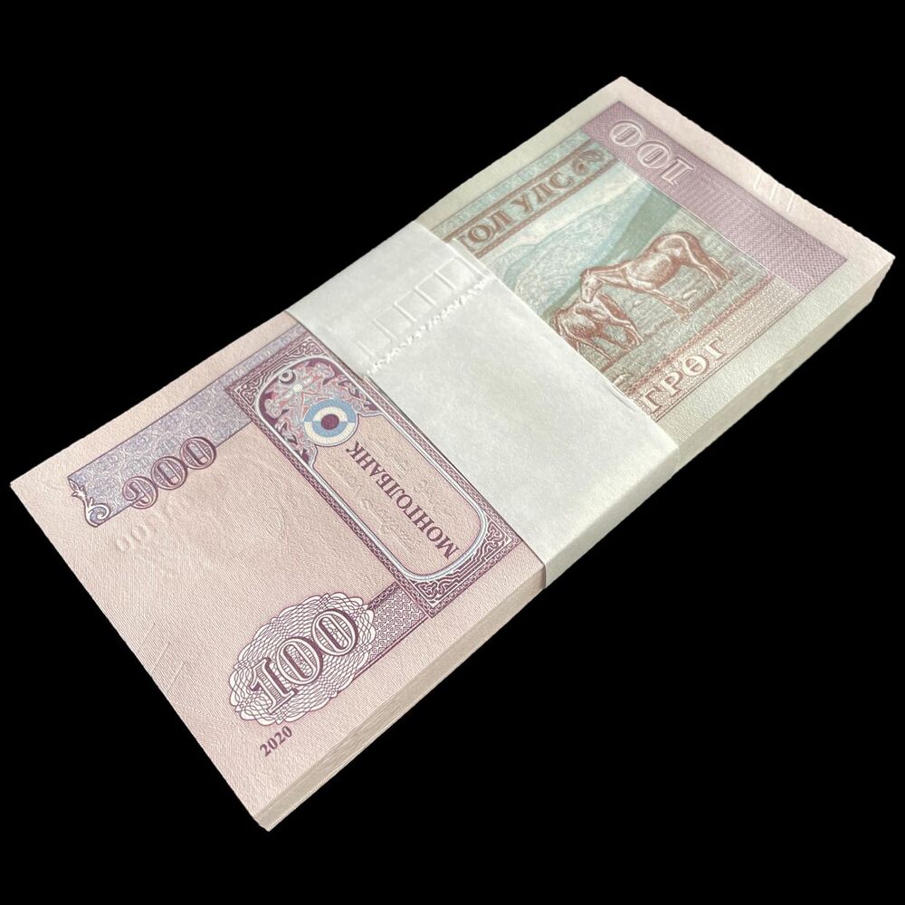 Mongolia - 100 Tugrik 2020 - Pick- NEW / B442a - Bundle 100 PCS
