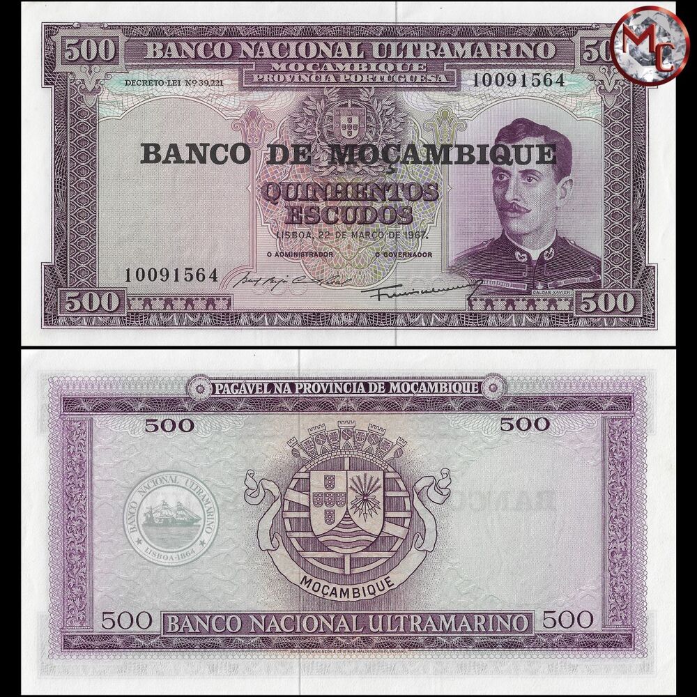 Mozambique - 500 Escudos 1967 - Pick- 118 / B203 - Brick 1000 PCS