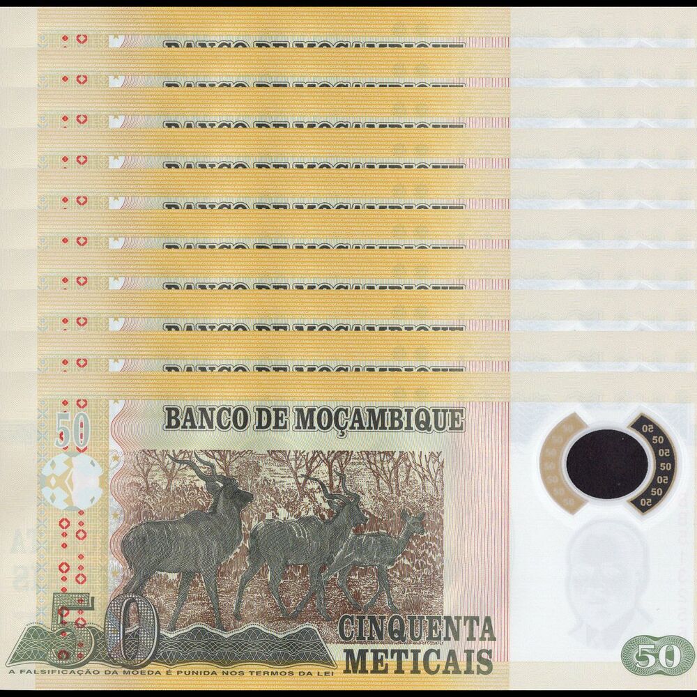 Mozambique - 50 Meticais 2017 - Pick- 150b / B235b - Set 10 PCS