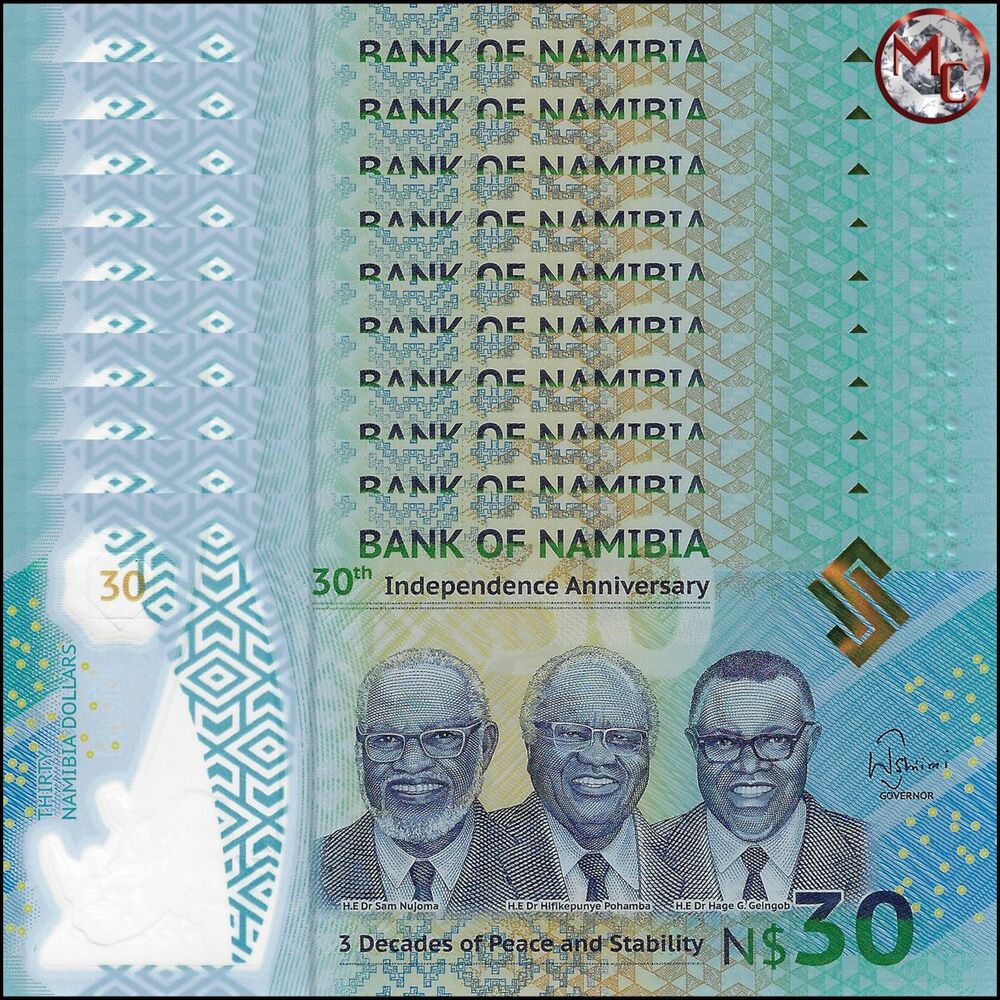 Namibia - 30 Dollars 2020 - Pick- NEW / B218 - Set 10 PCS - COMMEMORATIVE