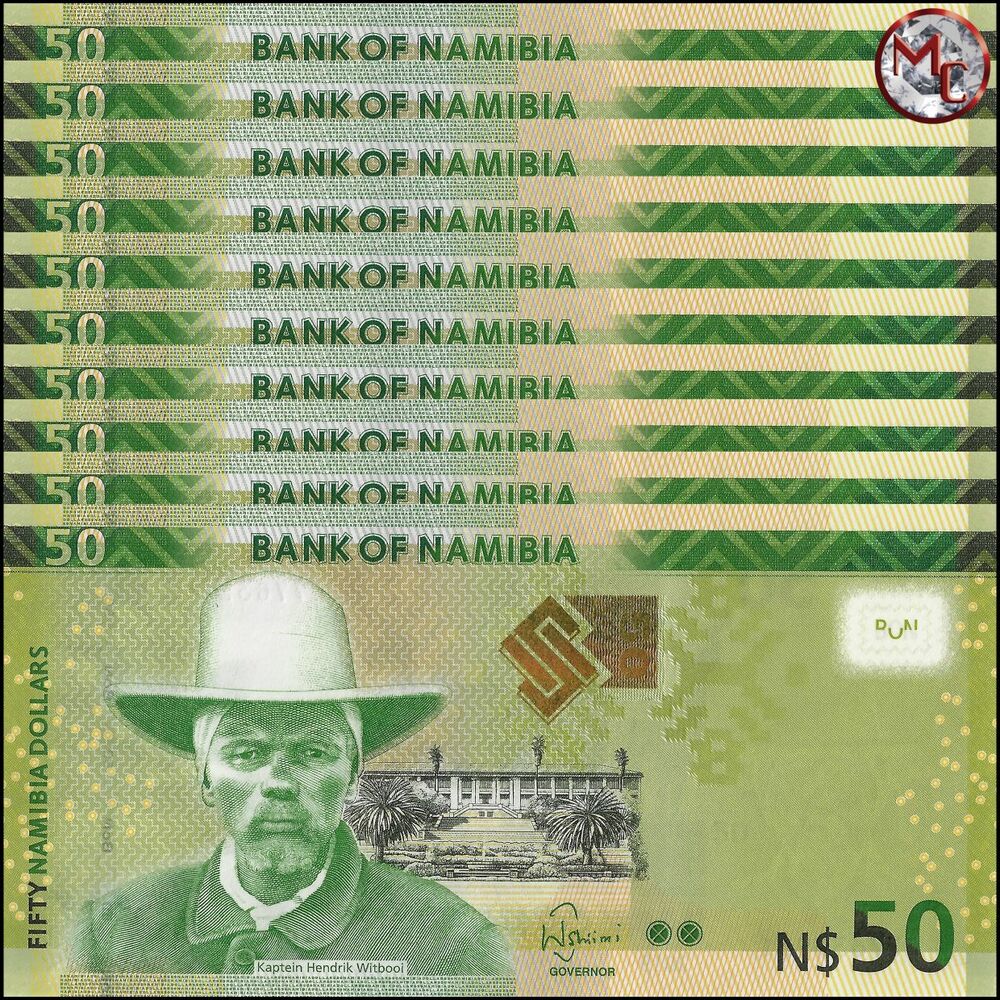 Namibia - 50 Dollars 2019 - Pick- NEW / B211c - Set 10 PCS