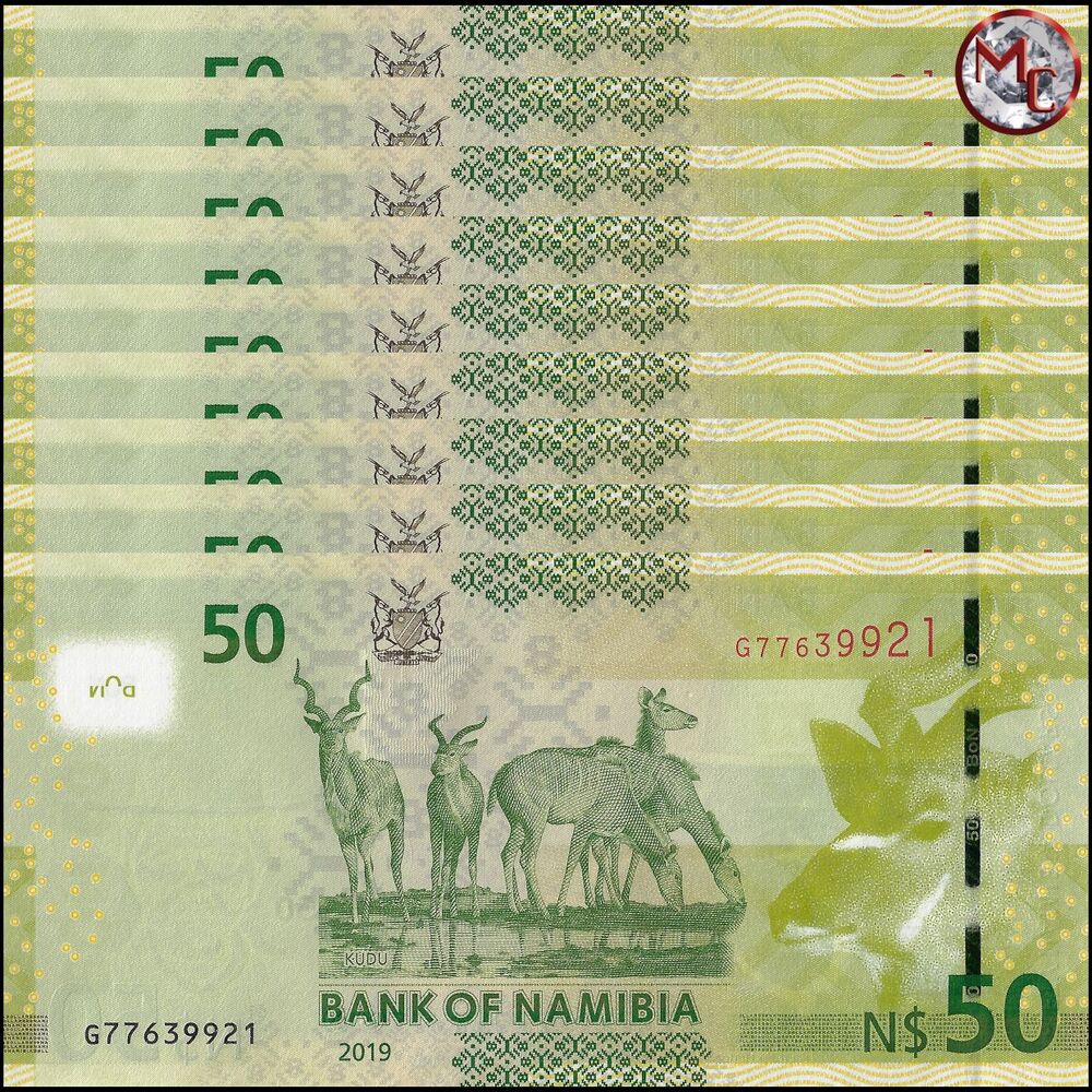 Namibia - 50 Dollars 2019 - Pick- NEW / B211c - Set 10 PCS