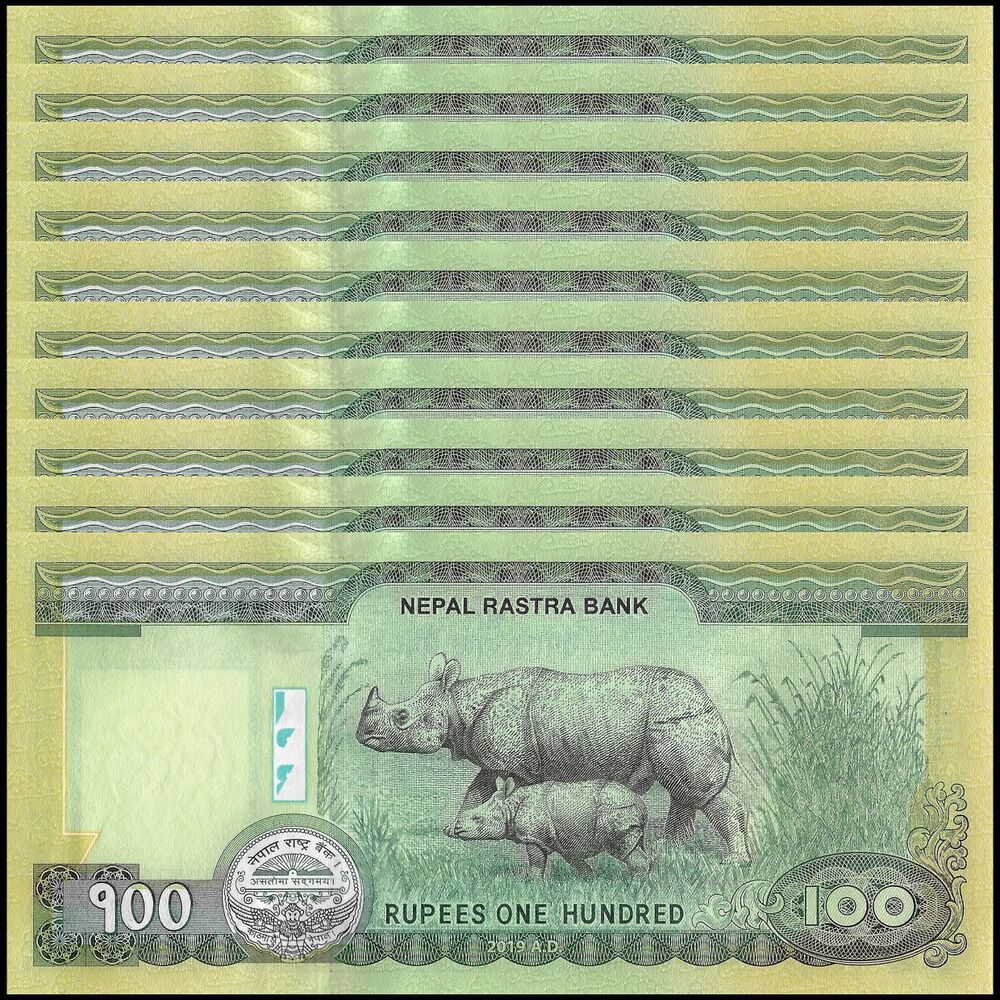 Nepal - 100 Rupees 2019 - Pick- NEW / B291b - Set 10 PCS