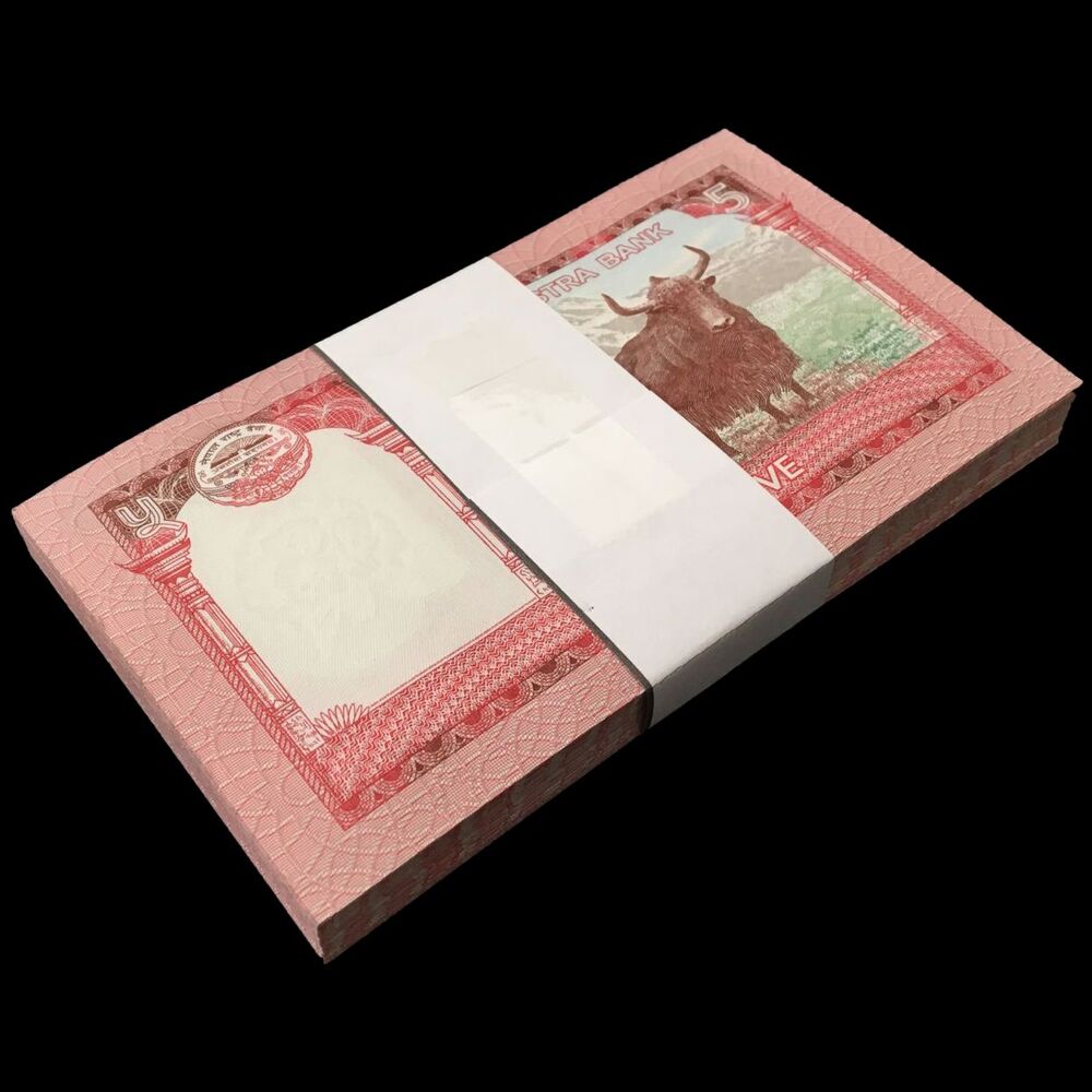 Nepal - 5 Rupees 2017 - Pick- 76 / B287a - Bundle 100 PCS