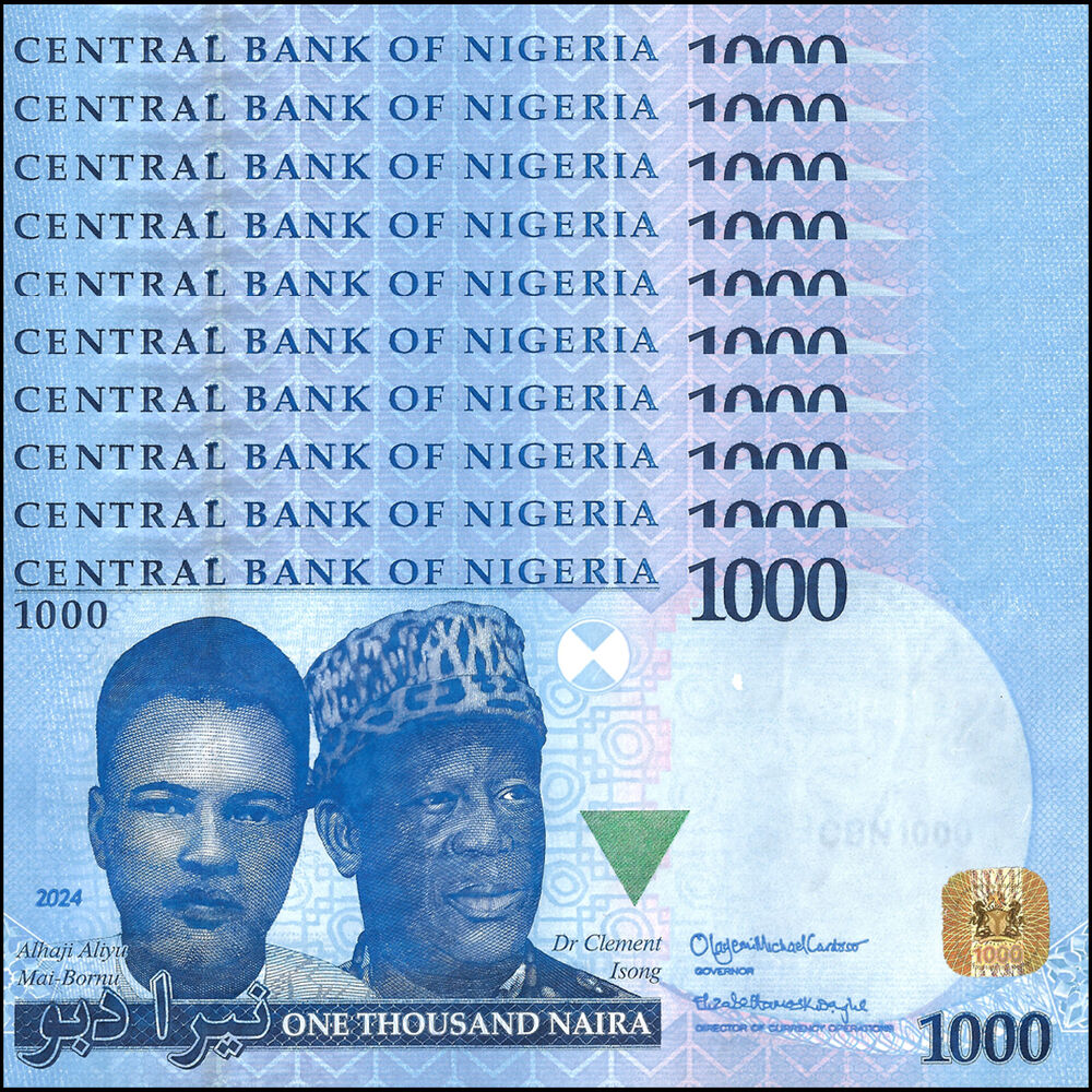 Nigeria - 1000 Naira 2024 - Pick- NEW / B246d - Set 10 PCS