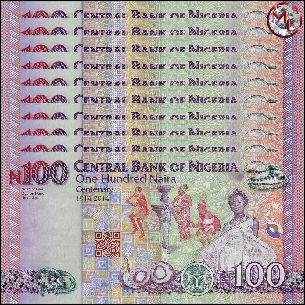 Nigeria - 100 Naira 2019 - Pick- NEW / B238b - Set 10 PCS
