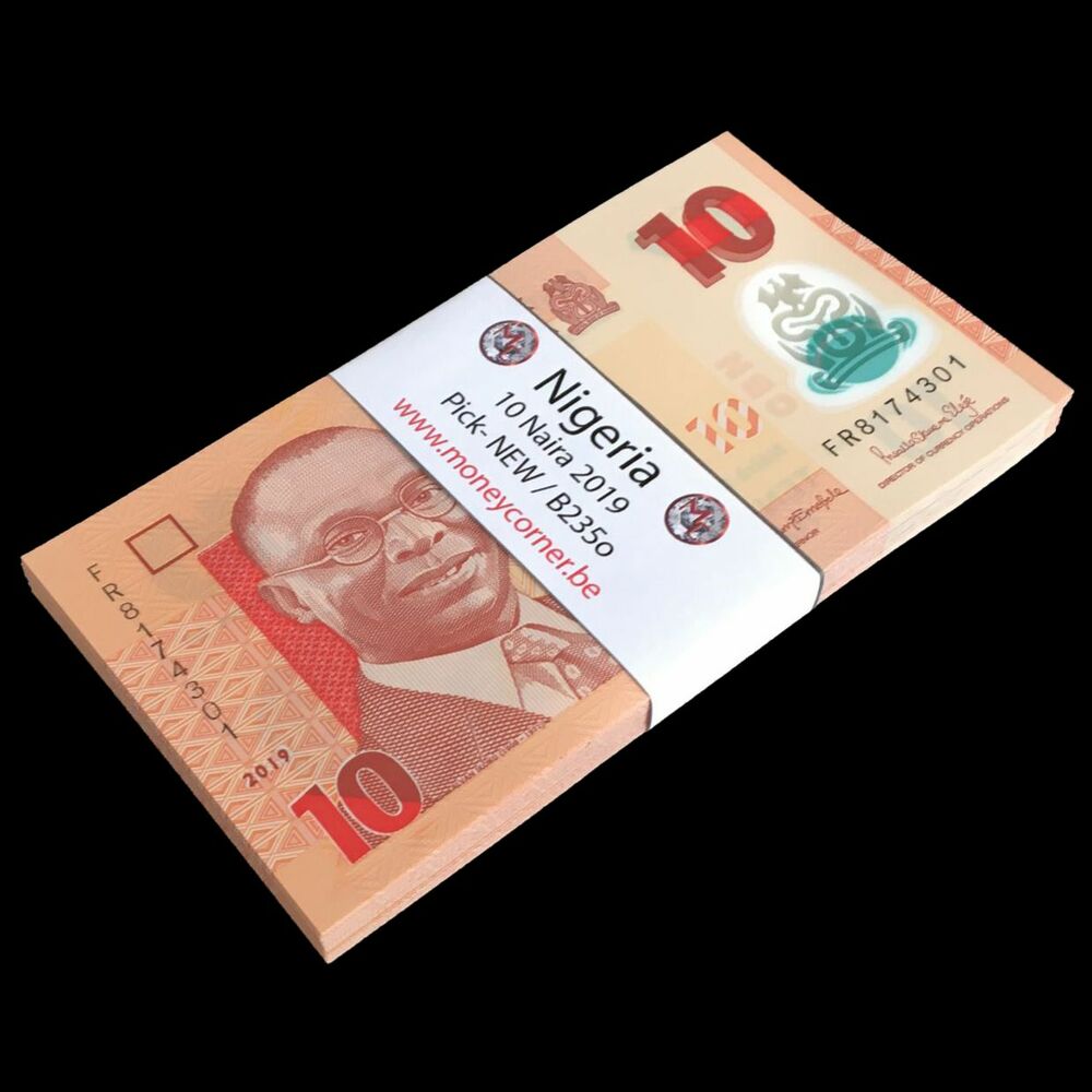 Nigeria - 10 Naira 2019 - Pick- NEW / B235o - Bundle 100 PSC