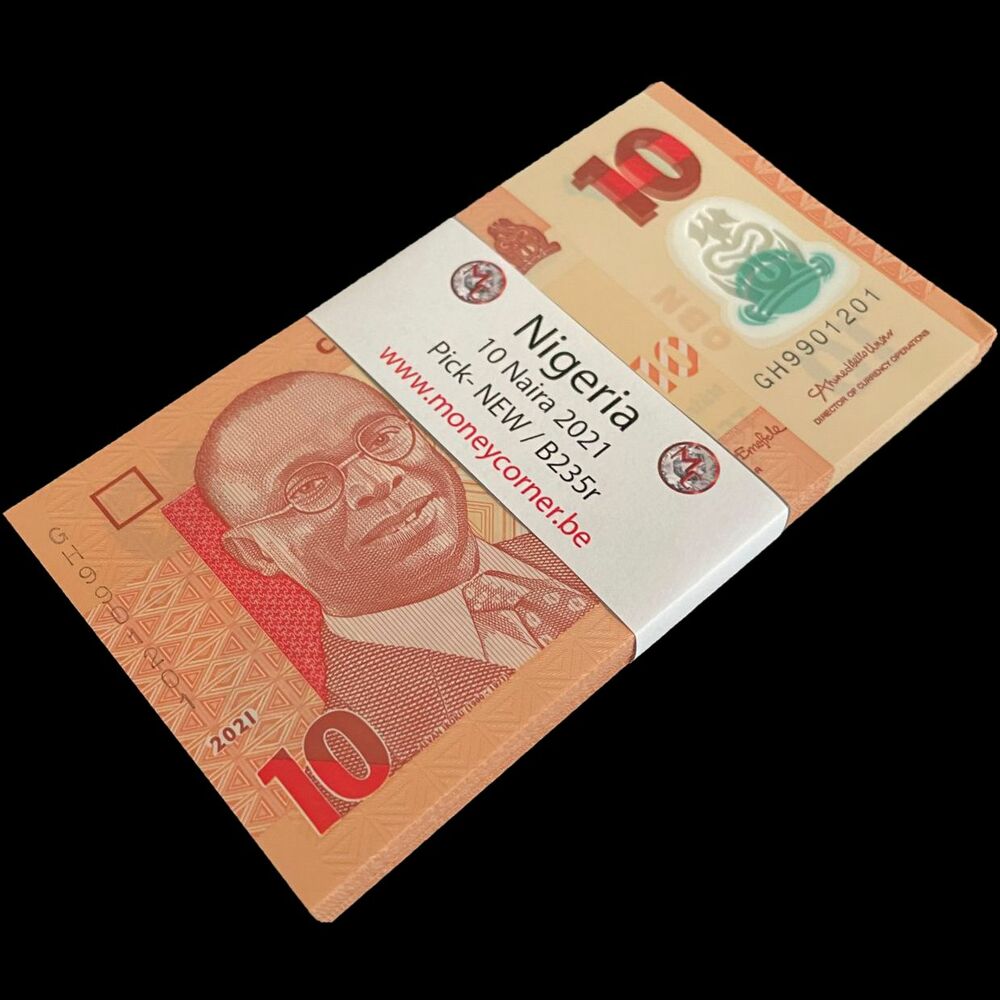 Nigeria - 10 Naira 2021 - Pick- NEW / B235q - Bundle 100 PCS