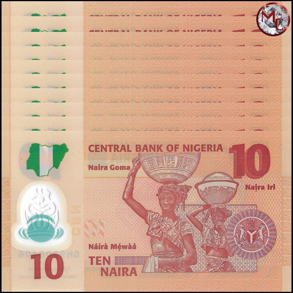 Nigeria - 10 Naira 2021 - Pick- NEW / B235q - Set 10 PCS