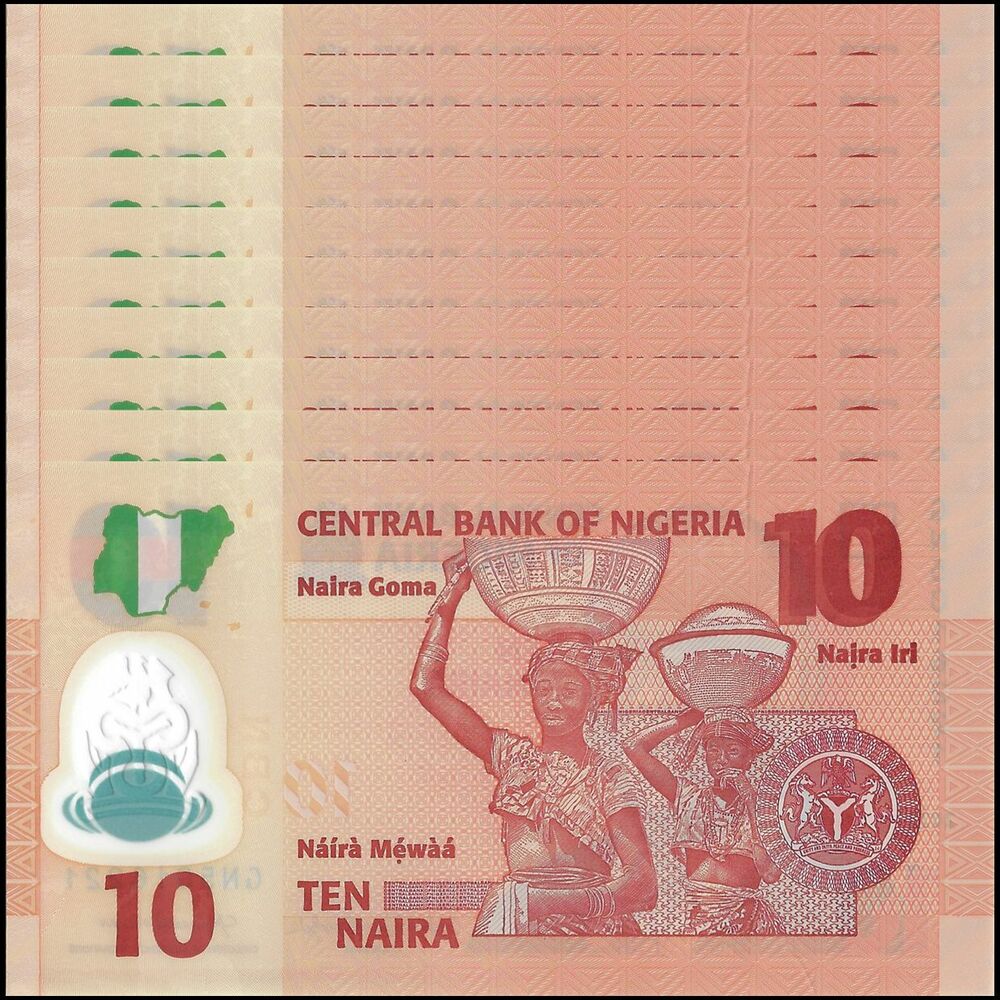 Nigeria - 10 Naira 2022 - Pick- NEW / B235r - Set 10 PCS