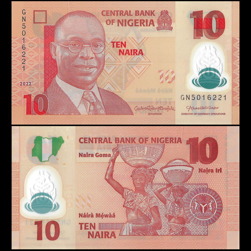 Nigeria - 10 Naira 2022 - Pick- NEW / B235r - Bundle 100 PCS