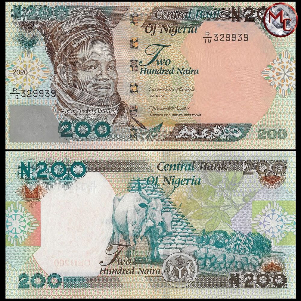 Nigeria - 200 Naira 2020 - Pick- NEW / B227z - Set 10 PCS