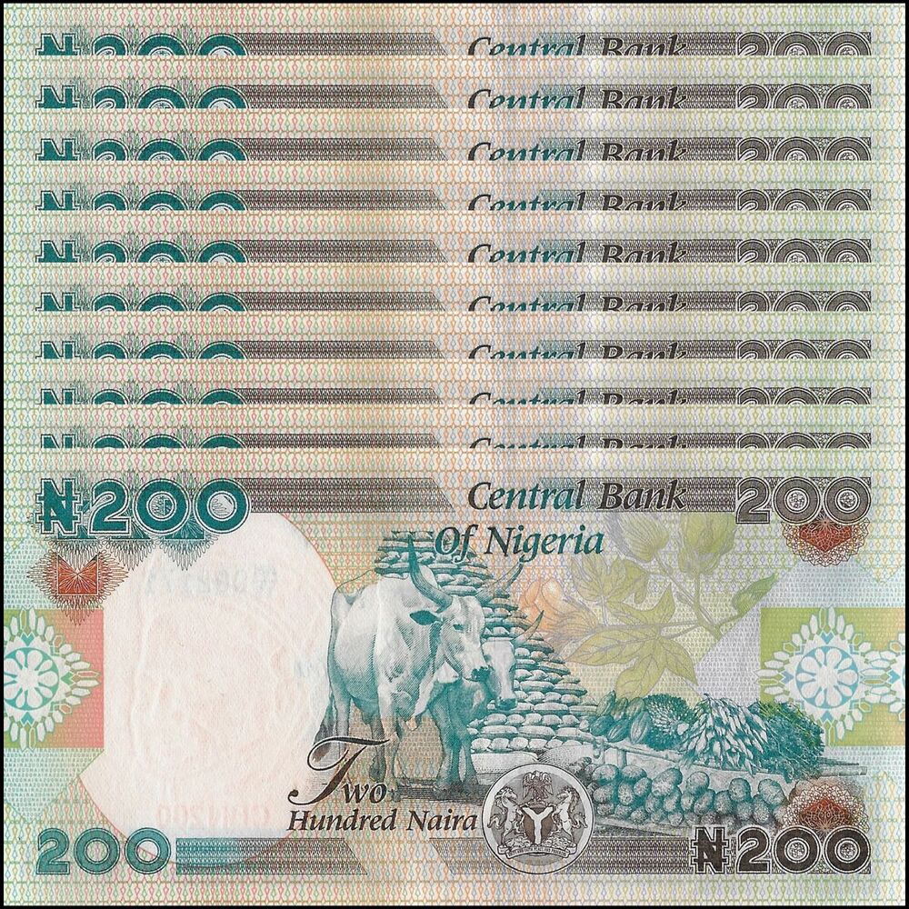 Nigeria - 200 Naira 2022 - Pick- NEW / B227ab - Set 10 PCS