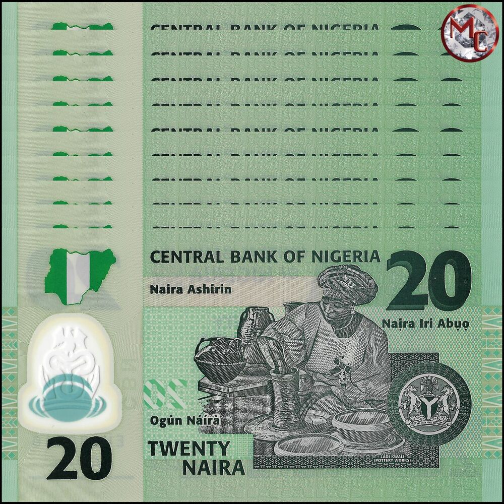 Nigeria - 20 Naira 2006 - Pick- 34a / B232a - Set 10 PCS