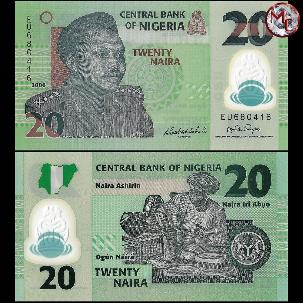Nigeria - 20 Naira 2006 - Pick- 34a / B232a - Set 10 PCS