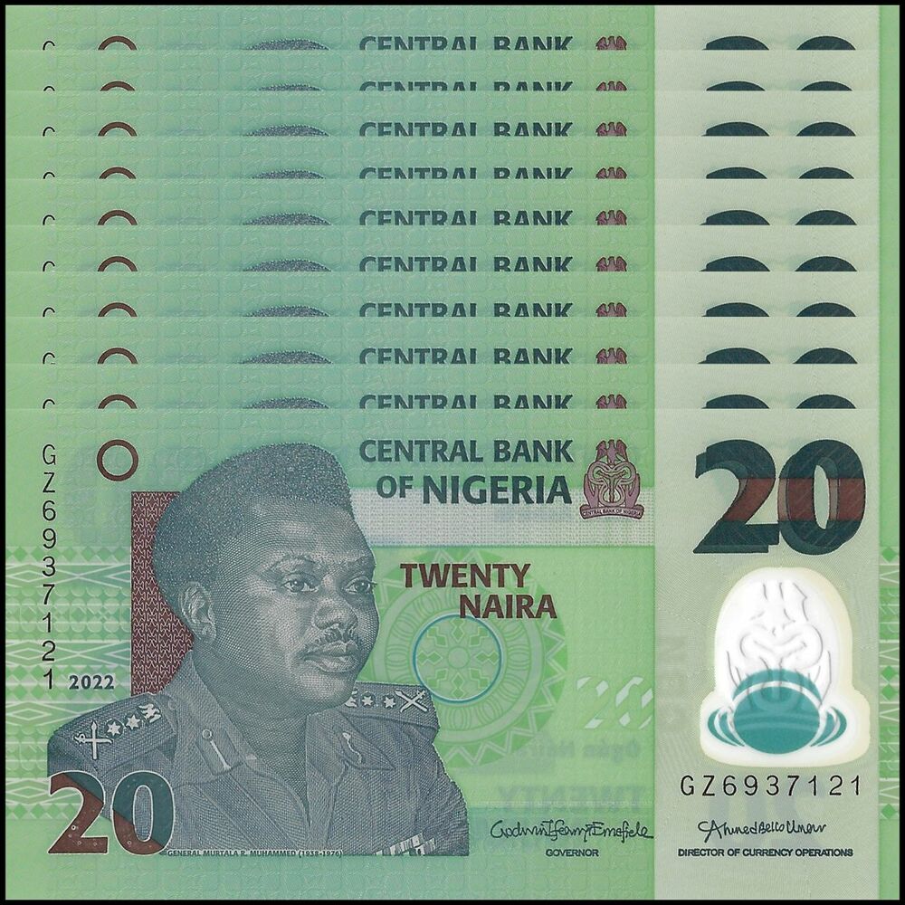 Nigeria - 20 Naira 2022 - Pick - NEW / B232x - Set 10 PCS