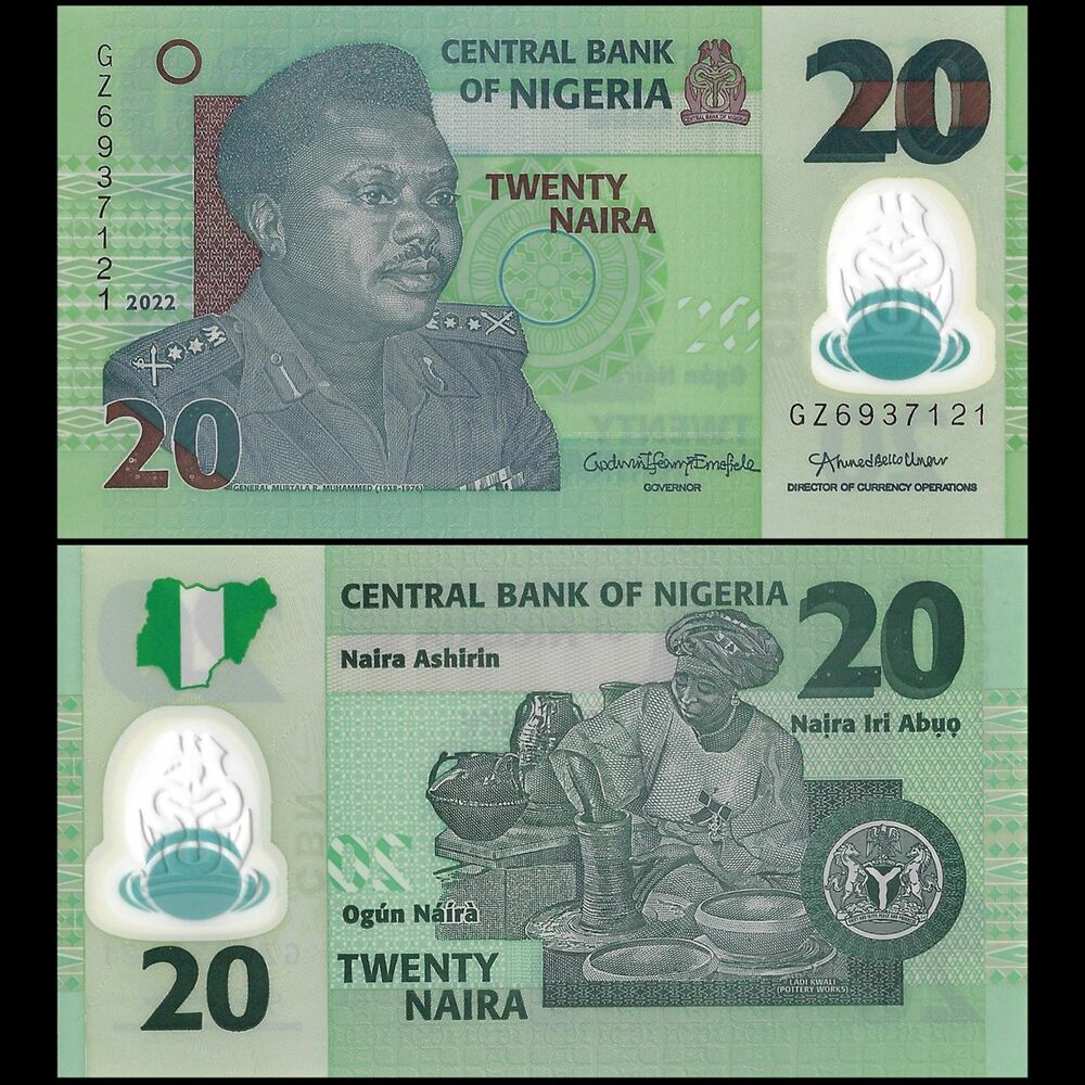 Nigeria - 20 Naira 2022 - Pick - NEW / B232x - Set 10 PCS