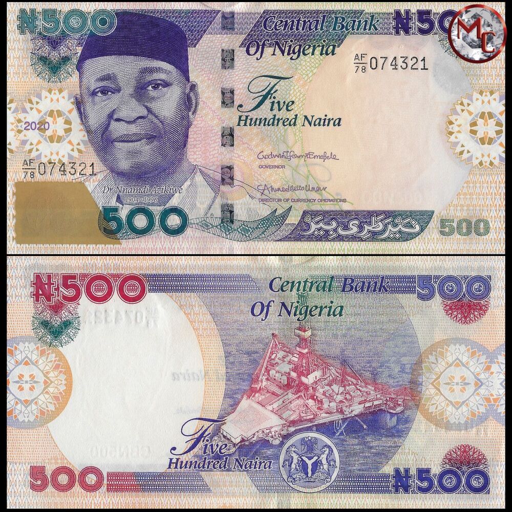 Nigeria - 500 Naira 2020 - Pick - NEW / B228w - Set 10 PCS