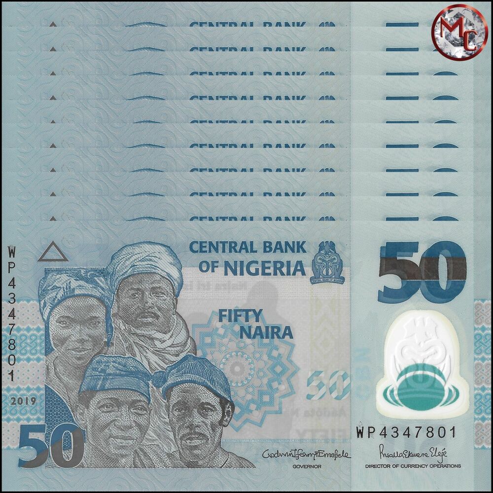 Nigeria - 50 Naira 2019 - Pick- NEW / B236l - Set 10 PCS
