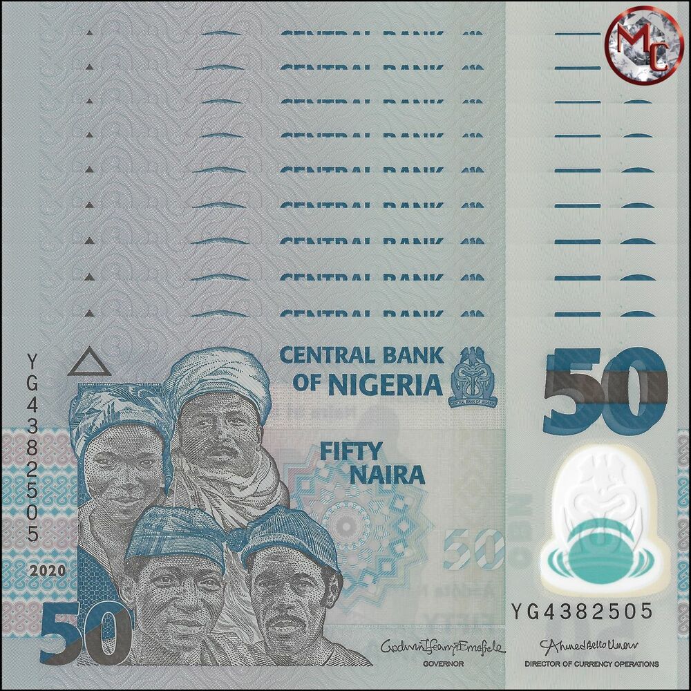 Nigeria - 50 Naira 2020 - Pick- NEW / B236m - Set 10 PCS