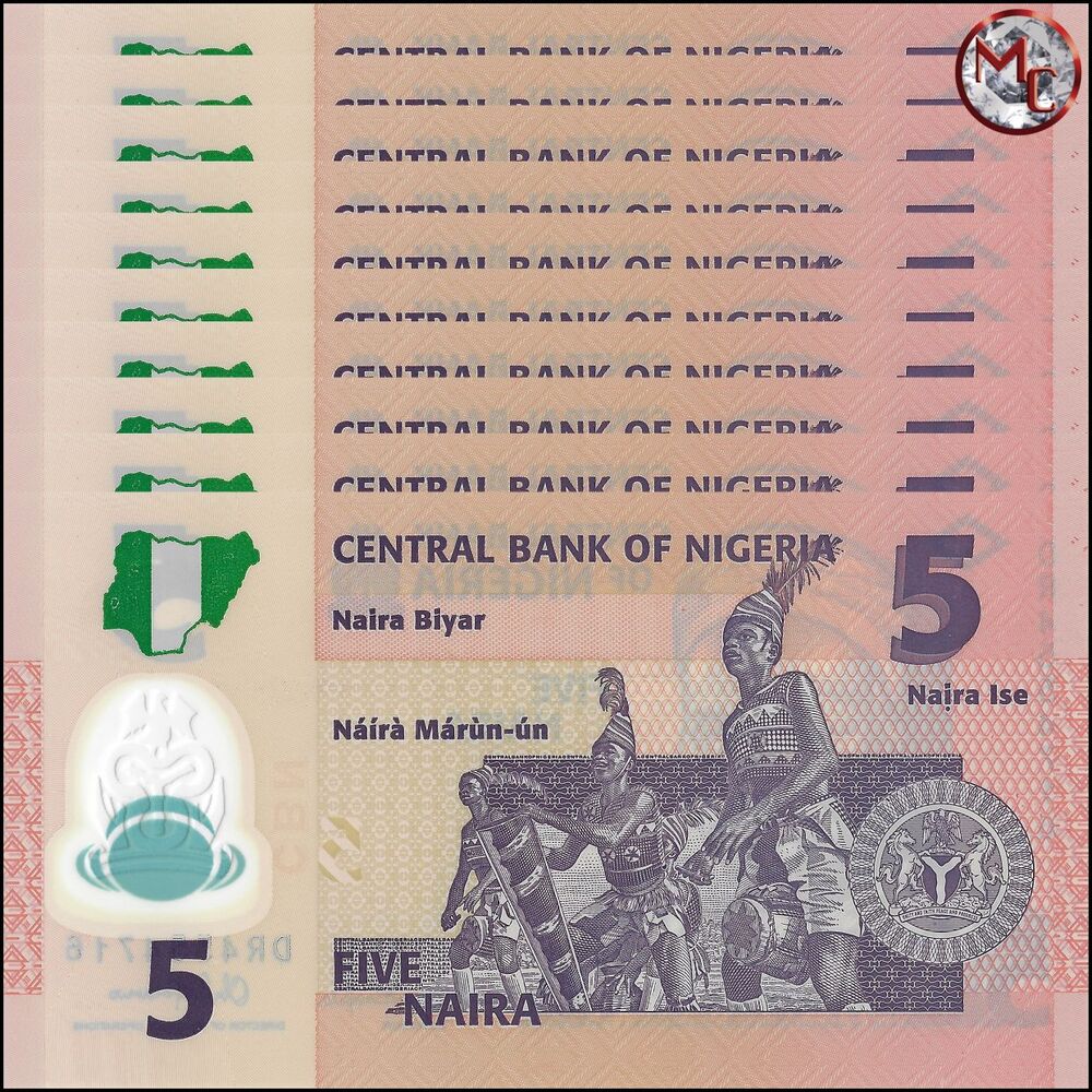 Nigeria - 5 Naira 2016 - Pick- 38g / B234h - Set 10 PCS