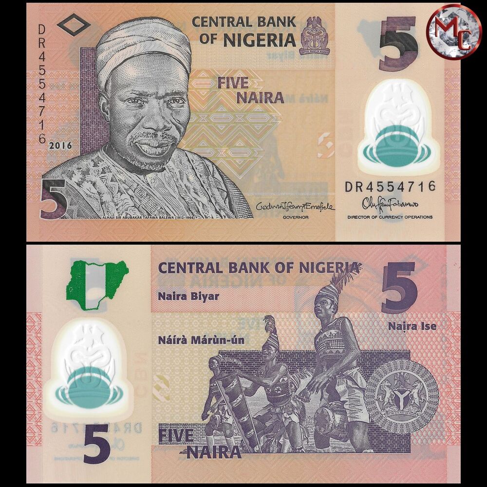 Nigeria - 5 Naira 2016 - Pick- 38g / B234h - Set 10 PCS