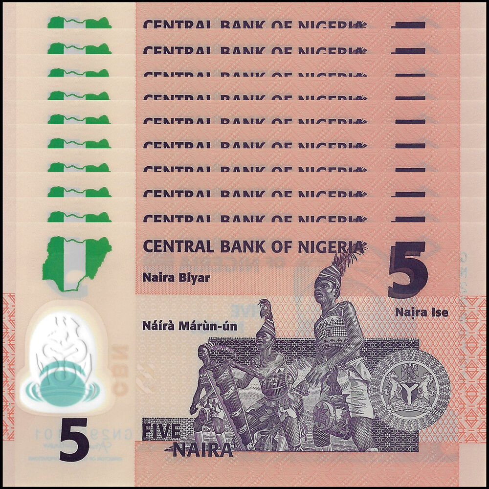 Nigeria - 5 Naira 2021 - Pick- NEW / B234m - Set 10 PCS