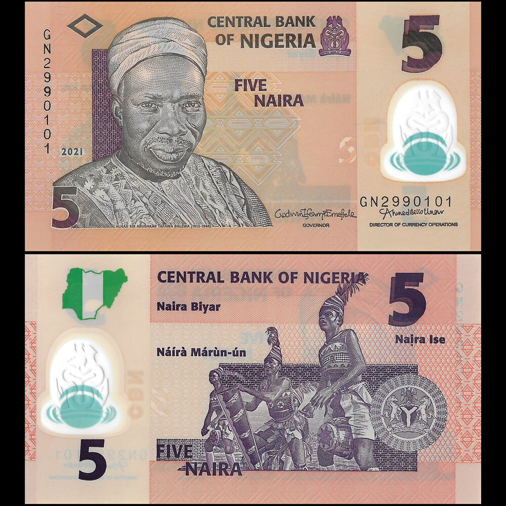 Nigeria - 5 Naira 2021 - Pick- NEW / B234m - Set 10 PCS