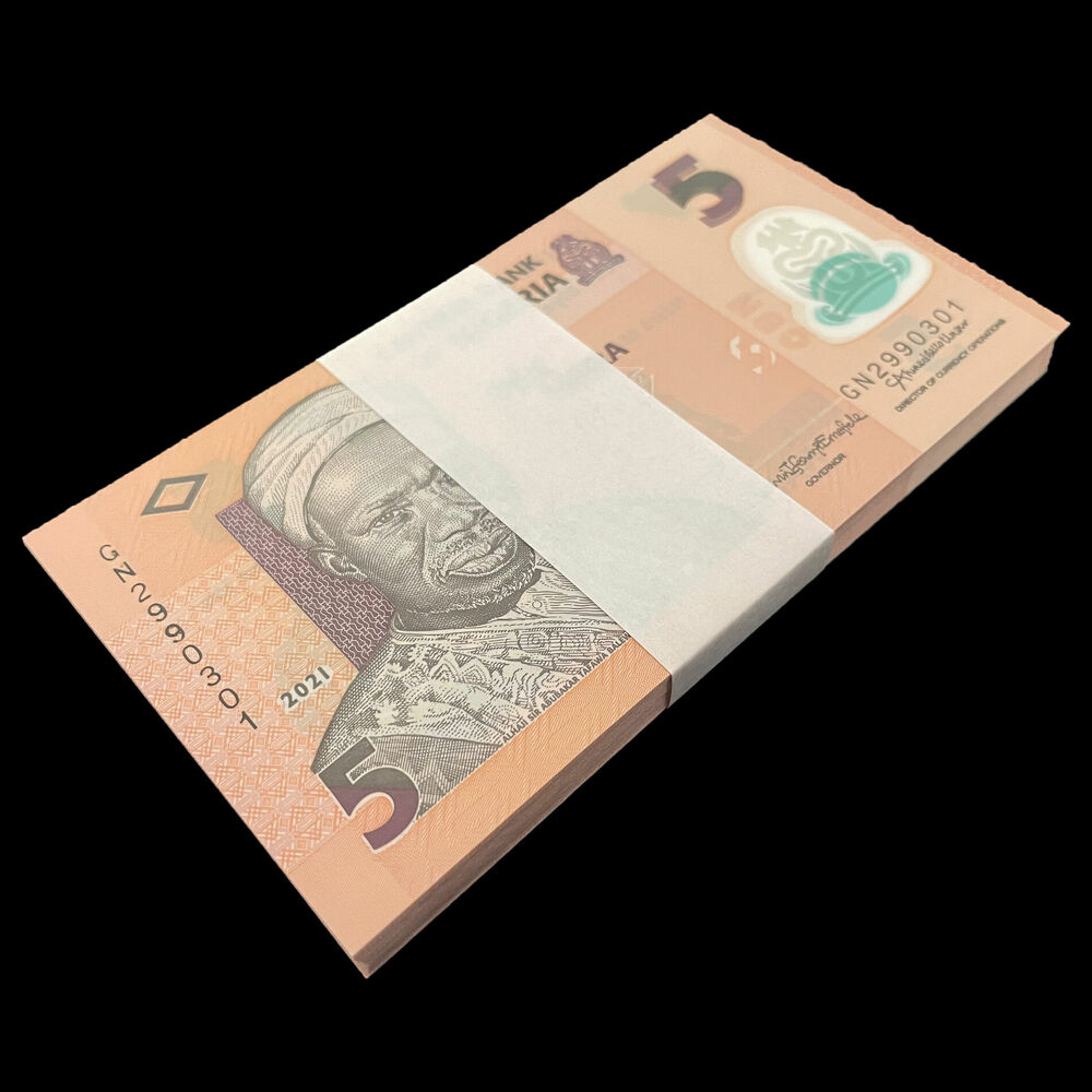 Nigeria - 5 Naira 2021 - Pick- NEW / B234m - Bundle 100 PCS