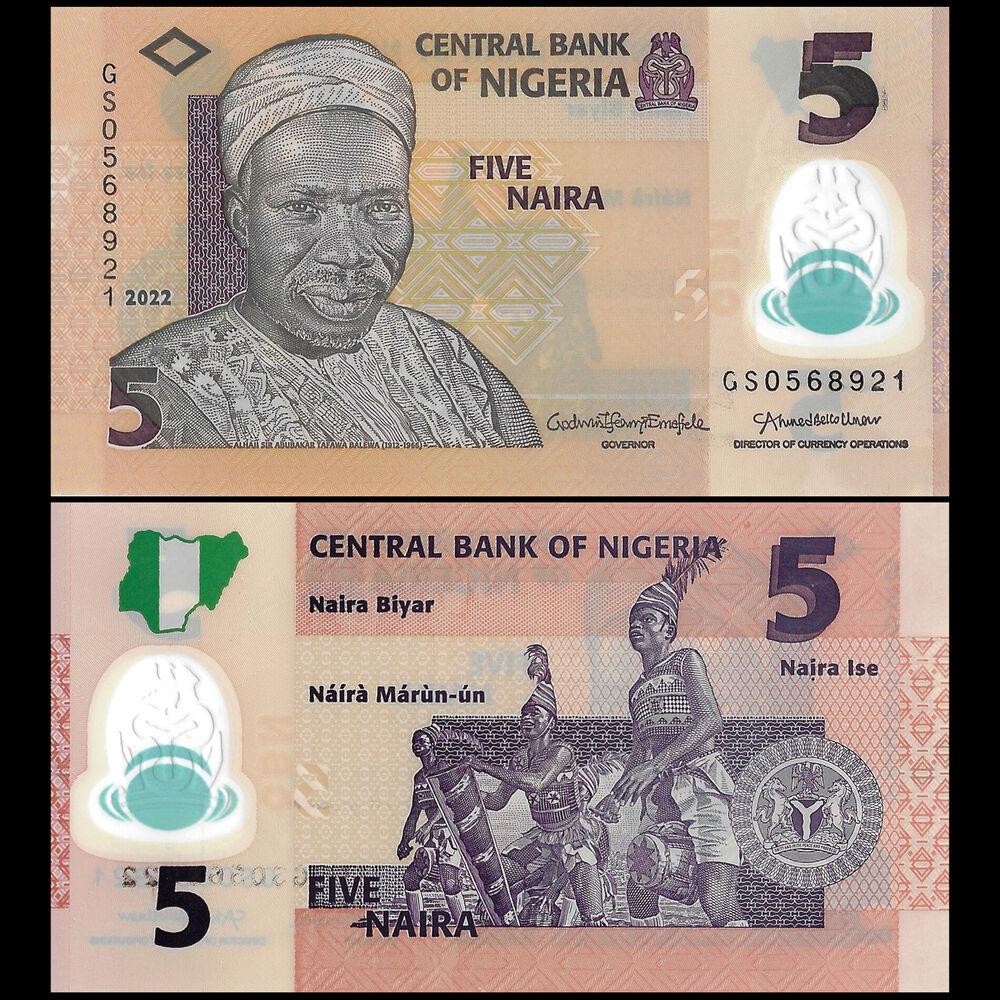Nigeria - 5 Naira 2022 - Pick- NEW / B234n - Bundle 100 PCS
