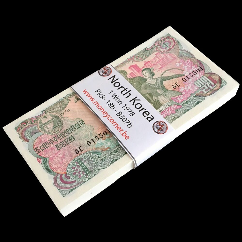 North Korea - 1 Won 1978 - Pick- 18b / B307b - Bundle 100 PCS