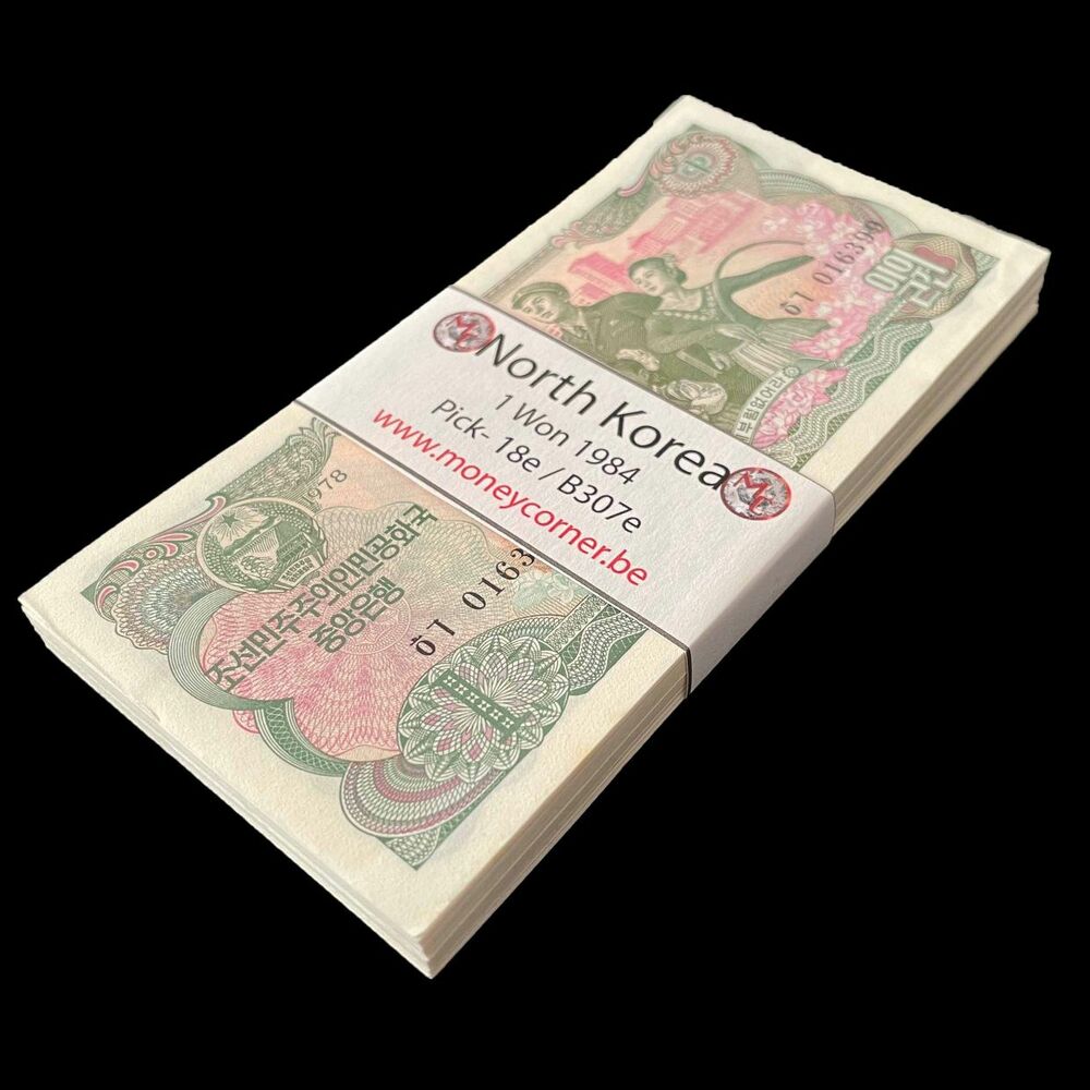 North Korea - 1 Won 1984 - Pick- 18e / B307e - Bundle 100 PCS