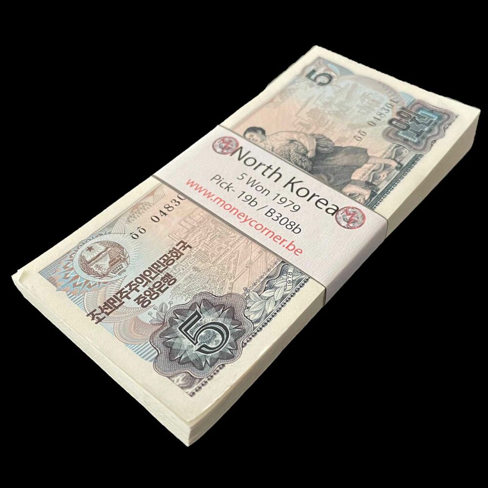 North Korea - 5 Won 1979 - Pick- 19b / B308b - Bundle 100 PCS
