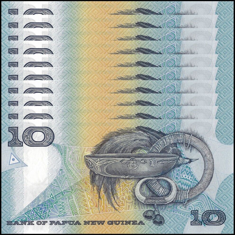 Papua New Guinea - 10 Kina 1985 - Pick- 9c / B110c - Set 10 PCS