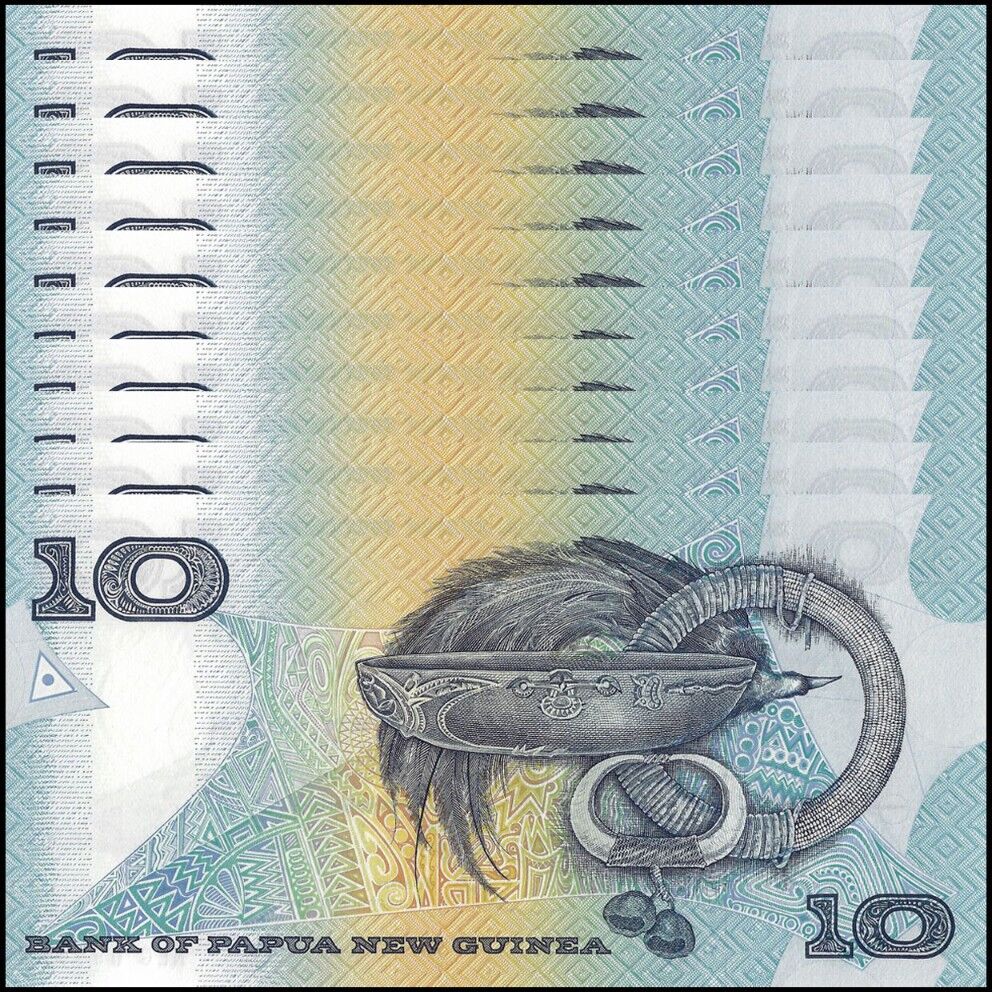 Papua New Guinea - 10 Kina 1985 - Pick- 9d / B110d - Set 10 PCS