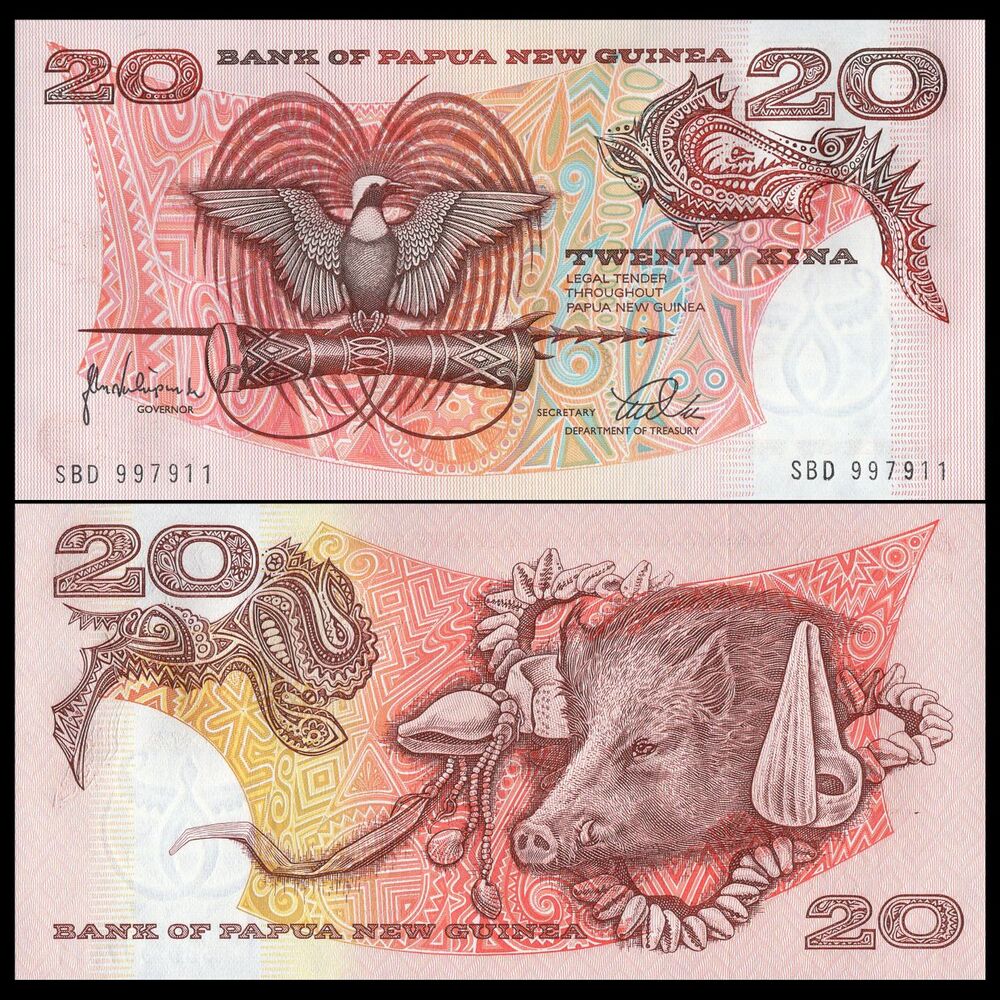 Papua New Guinea - 20 Kina 1981 - Pick- 10c / B111c - Set 10 PCS