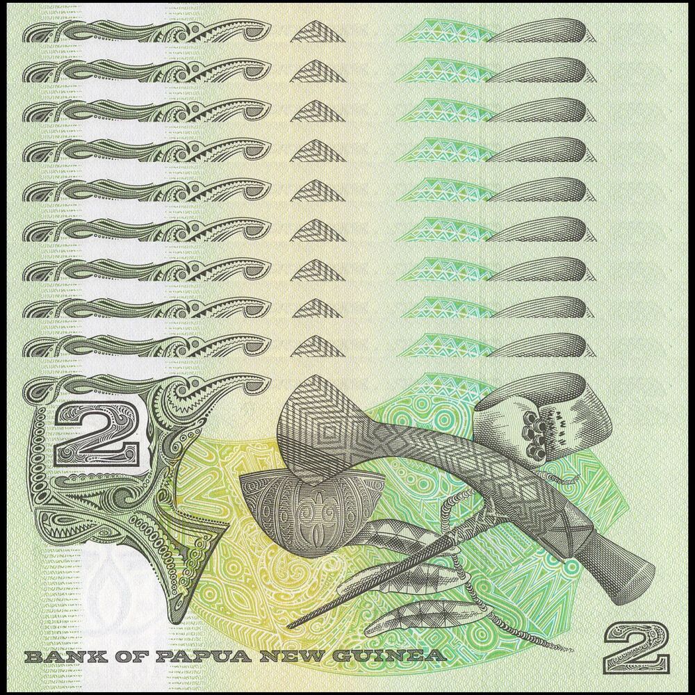 Papua New Guinea - 2 Kina 1981 - Pick- 5a / B104a - Set 10 PCS