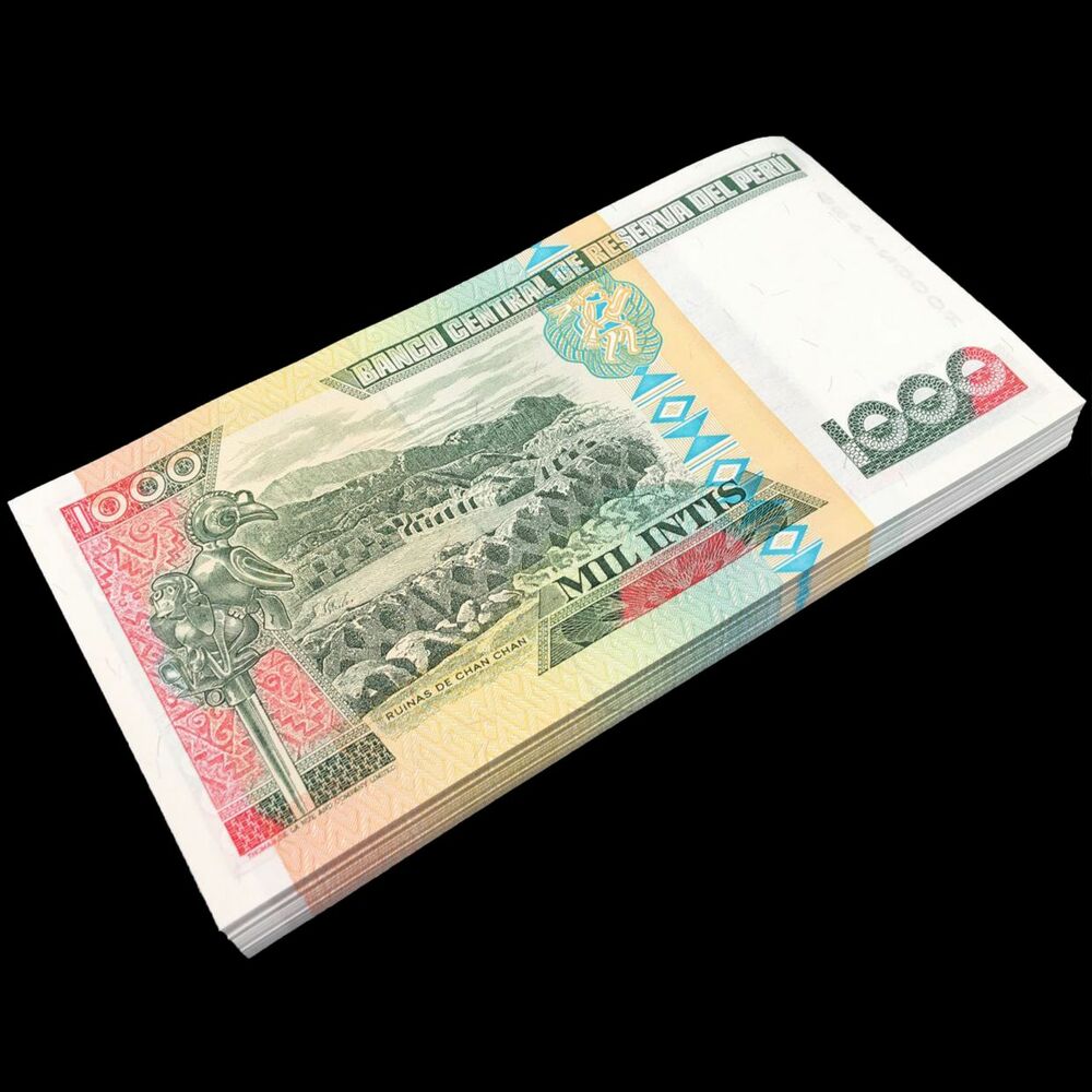 Peru - 1000 Intis 1988 - Pick- 136b / B475c - Bundle 100 PCS