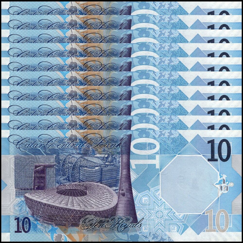 Qatar - 10 Riyals 2022 - Pick- NEW / B221b - Set 10 PCS